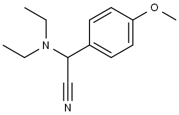 alpha-(Diethylamino)-4-methoxyphenylacetonitrile Structural
