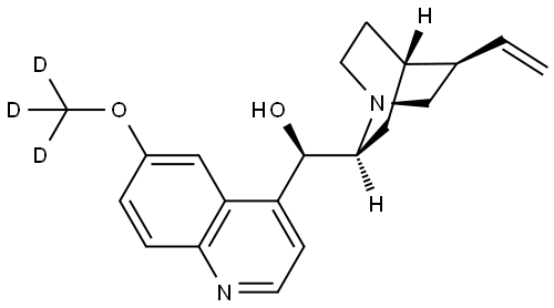 Quinine-methoxy-D3 Structural