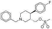 trans 1-Benzyl-4-(4-fluorophenyl)-3-methylsulfonatepiperidine-d4 Structural