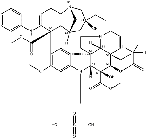 Vinblastine-d3 Sulfate Structural