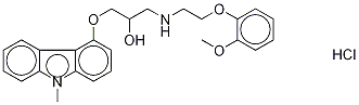 N-Methyl Carvedilol-d3 Hydrochloride Salt Structural