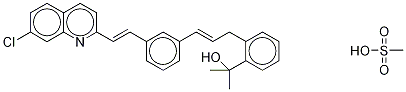 Des[3-[[(1-Carboxymethyl)cyclopropyl]methyl]thio]-2-propenyl Montelukast-d6 Mesylate Structural