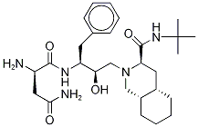 2-Amino-N-[1-benzyl-3-(3-tert-butylcarbamoyl-octahydro-isoquinolin-2-yl)-2-hydropropyl]-succinamide