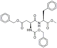 N-Benzyloxycarbonyl-O-benzoyl Aspartame-d5 Structural
