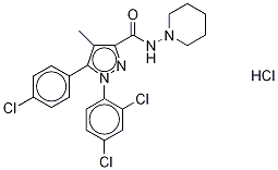 Rimonabant-d10 Hydrochloride Structural