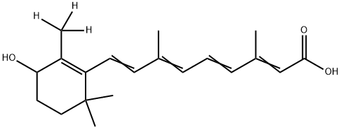rac 4-Hydroxy-9-cis-retinoic Acid-d3 Structural