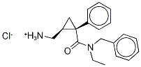 rac N-Desethyl N-Benzyl Milnacipran Chloride Structural