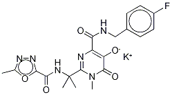 Raltegravir-13C6 PotassiuM Salt Structural