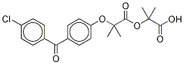 Fenofibric Acid 1-Carboxyl-1-methylethyl Ester Structural