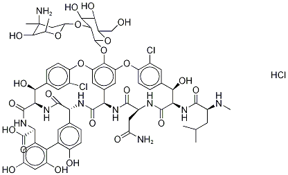 Vancomycin Deuterated Hydrochloride Structural
