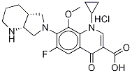 rac cis Moxifloxacin-D4, Hydrochloride Structural