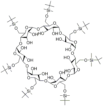 HEPTAKIS-(6-O-TERT-BUTYL -DIMETHYLSILYL-β-CYCLODEXTRIN Structural