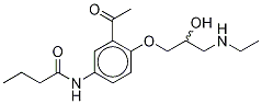 rac N-Desisopropyl-N-ethyl Acebutolol-d5
