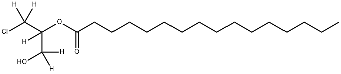 rac 2-PalMitoyl-3-chloropropanediol-d5 Structural