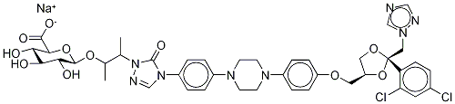 Hydroxy Itraconazole O-β-D-Glucuronide Sodium Salt  Structural