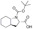 rel-(2S,3aR,7aS)-Octahydroindole-1,2-dicarboxylic Acid t-Butyl Ester Structural