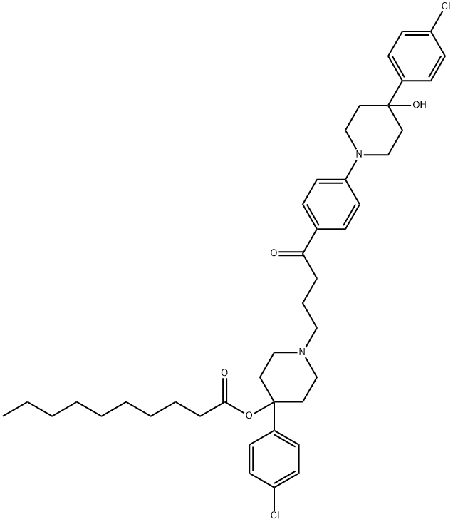 4-[4-(4-Chlorophenyl)-4-hydroxypiperidine]-4-defluorohaloperidol Decanoate 