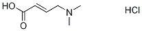 trans 4-DiMethylaMinocrotonic Acid-d6 Hydrochloride Structural
