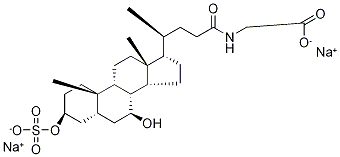Glycochenodeoxycholic Acid-d5 3-Sulfate DisodiuM Salt Structural