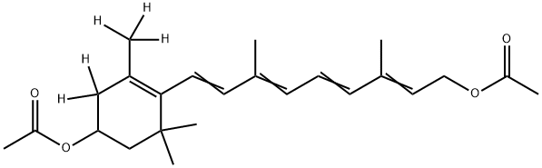 rac all-trans 3-(Acetyloxy)-retinol-d5 Acetate Structural