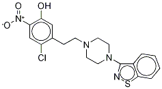 5-[2-[4-(1,2-Benzisothiazol-3-yl)-1-piperazinyl]ethyl-4-chloro-2-nitrophenol Structural