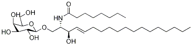 Galactosyl-C8-ceramide-3H Structural