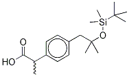 rac 2-(tert-Butyldimethylsilyloxy) Ibuprofen-d6 Structural