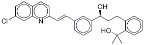 2-[3-(S)-[3-(2-(7-Chloro-2-quinolinyl)ethenyl)phenyl]-3-hydroxypropyl]phenyl-2-propanol-D6 Structural