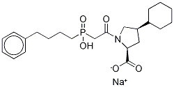Fosinoprilat-d5 Sodium Salt Structural