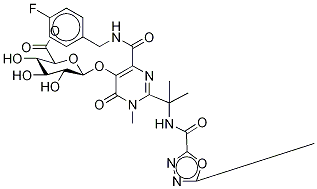 Raltegravir β-D-Glucuronide Methyl Ester-d3 Structural