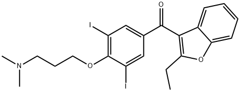 3-(DiMethylaMino)propoxy Benziodarone Structural