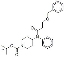 O-Benzyl-N-tert-butoxycarbonyl ω-Hydroxy Norfentanyl-d5 Structural