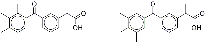 rac-Trimethyl Ketoprofen (Mixture of (2’3’’ and (3’4’5’ Isomers)  Structural