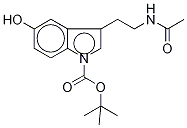 N-Acetyl-N-tert-butoxycarbonyl Serotonin-d4 Structural