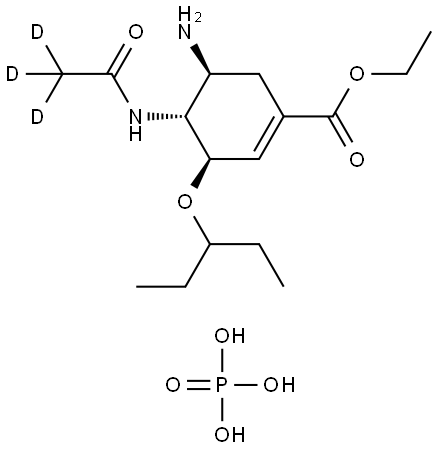 OSELTAMIVIR-D3 PHOSPHATE Structural