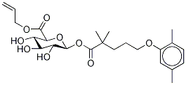 Gemfibrozil 1-O--D-Glucuronide Allyl Ester Structural