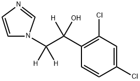 rac-1-(2,4-Dichlorophenyl)-2-(1-imidazolyl)ethanol-d3 Structural