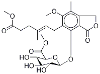 Mycophenolic Acid-d3 Methyl Ester 6-(Methyl β-D-Glucuronate) Structural