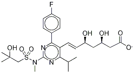 S-DesMethyl-S-(2-hydroxy-2-Methylpropyl) Rosuvastatin CalciuM Salt Structural