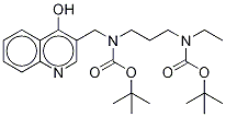 N,N-Di-(tert-butyloxy)-3-[[[3-(ethylamino)propyl]amino]methyl]-4-quinolinol Structural