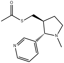 rac-trans 3’-Acetylthiomethyl Nicotine Structural