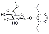 Propofol Glucuronide-d17 Methyl Ester Structural