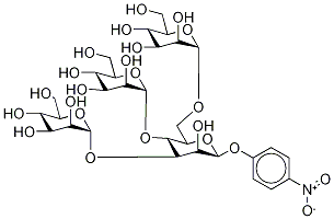 p-Nitrophenyl 3,4,6-Tri-O-(α-D-mannopyranosyl)-β-D-mannopyranoside Structural