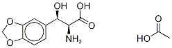 DL-threo-β-(3,4-Methylenedioxyphenyl)serine Acetate Salt Structural