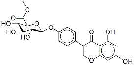 Genistein 4'-β-D-Glucuronide Methyl Ester Structural
