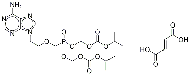 Desmethyl Tenofovir Disoproxil-d4 Fumarate Structural