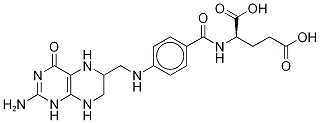 L-Tetrahydrofolic Acid-d4 (Major) Structural
