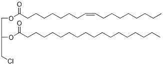 rac 1-Oleoyl-2-stearoyl-3-chloropropanediol-d5 Structural
