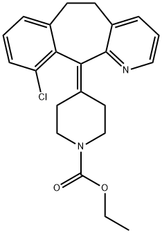 8-Dechloro-10-chloro Loratadine Structural