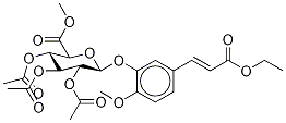 Isoferulic Acid 3-O-(2,3,4-tri-O-Acetyl-β-D-glucuronide) Ethyl Methyl Diester Structural